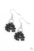 Load image into Gallery viewer, Party Posh Princess - Black Earrings - Hoop
