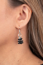 Load image into Gallery viewer, Party Posh Princess - Black Earrings - Hoop
