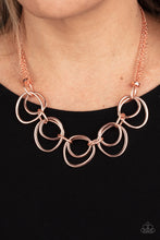 Load image into Gallery viewer, Asymmetrical Adornment - Copper Necklace
