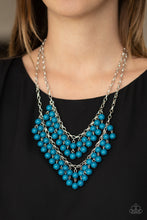 Load image into Gallery viewer, Bubbly Boardwalk - Blue Necklace - Paparazzi
