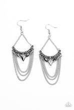 Load image into Gallery viewer, Burst Into TIERS - Silver Earrings - Paparazzi
