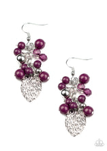 Load image into Gallery viewer, Fruity Finesse - Purple Earrings
