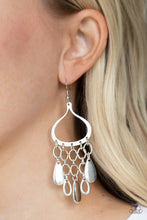 Load image into Gallery viewer, Lure Away - Silver Earrings - Paparazzi
