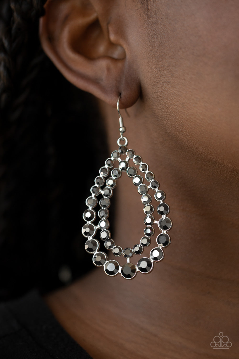 Glacial Glaze - Silver Earrings - Paparazzi