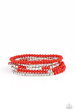 Load image into Gallery viewer, Stacked Showcase - Red Bracelet
