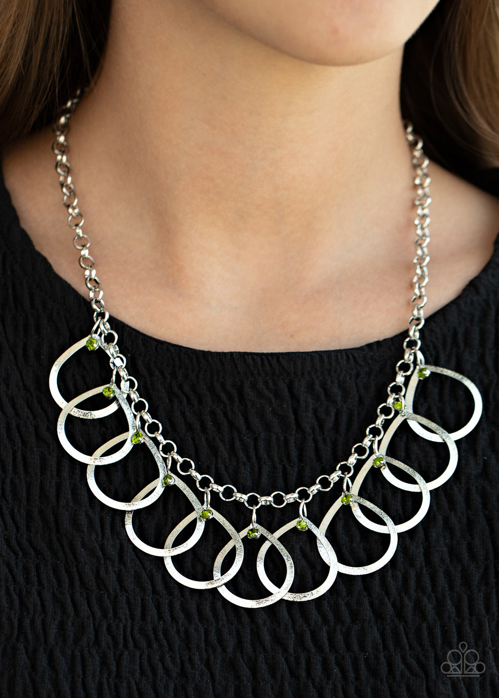 Drop By Drop - Green Necklace