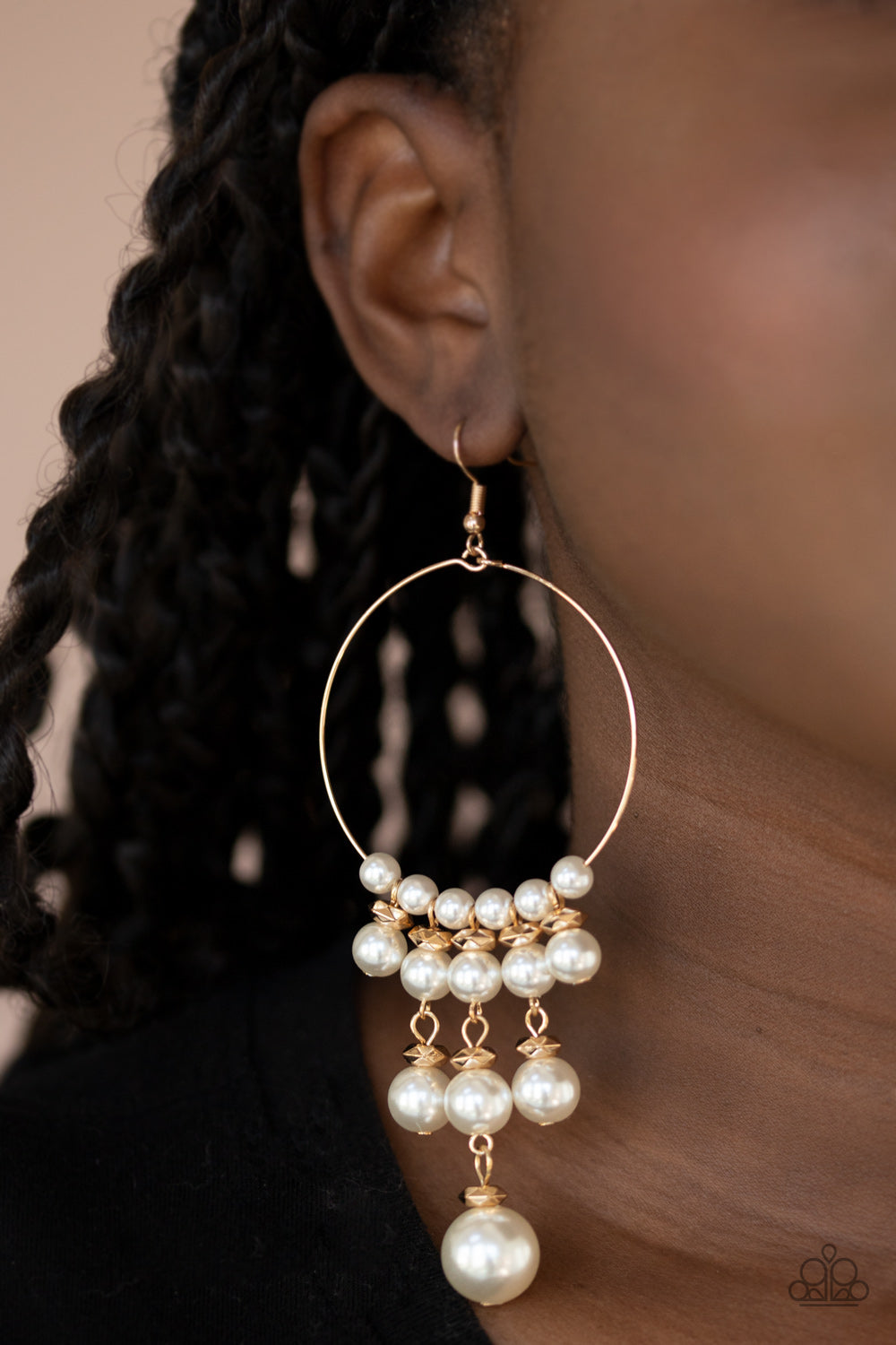 Working The Room - Gold Earrings - Hoop