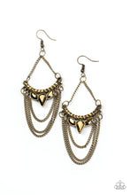 Load image into Gallery viewer, Burst Into TIERS - Brass Earrings
