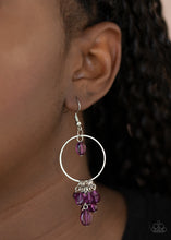 Load image into Gallery viewer, Where The Sky Touches The Sea - Purple Earrings - Hoop
