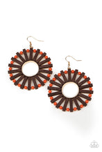 Load image into Gallery viewer, Solar Flare - Orange Earrings
