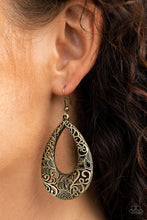 Load image into Gallery viewer, Get Into The GROVE - Brass Earrings
