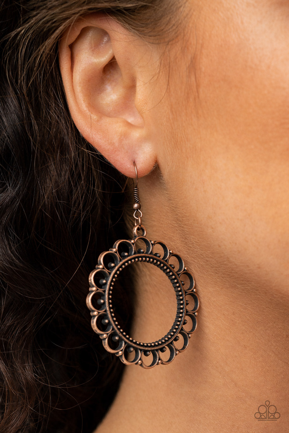Sun Lounge - Copper Earrings