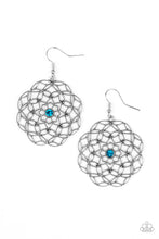 Load image into Gallery viewer, Botanical Bash - Blue Earrings - Paparazzi
