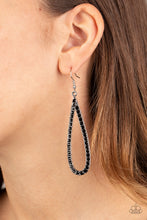 Load image into Gallery viewer, Glitzy Goals - Black Earrings - Paparazzi
