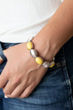 Load image into Gallery viewer, Decadently Dewy - Yellow Bracelet - Paparazzi

