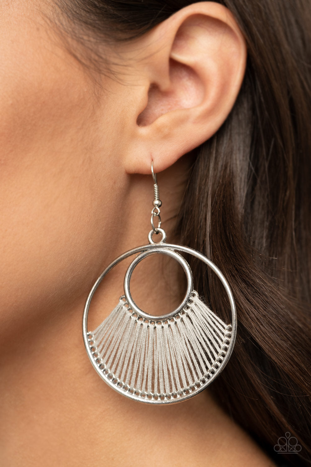 Really High-Strung - Silver Earrings - Hoop