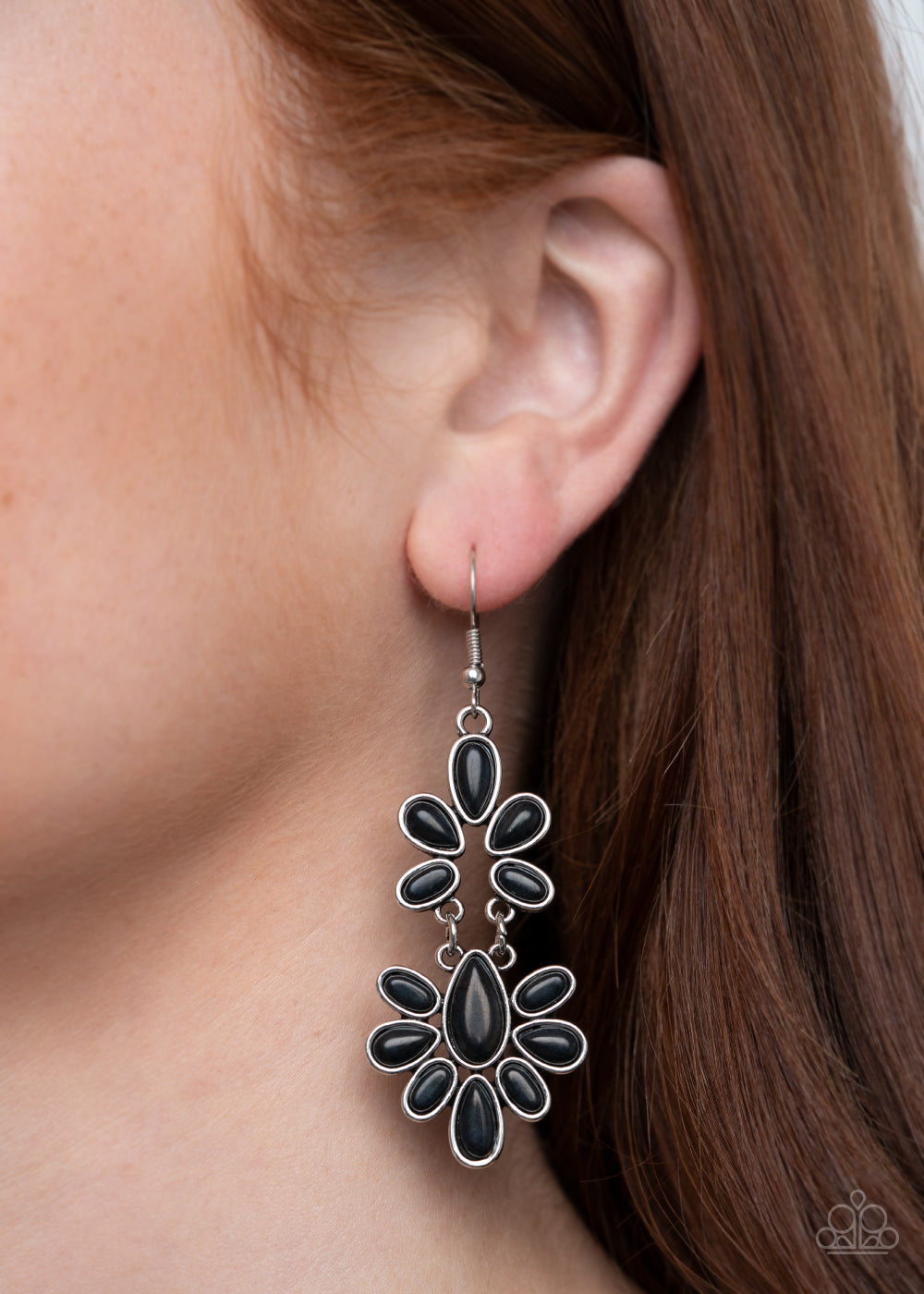 Cactus Cruise - Black Earrings