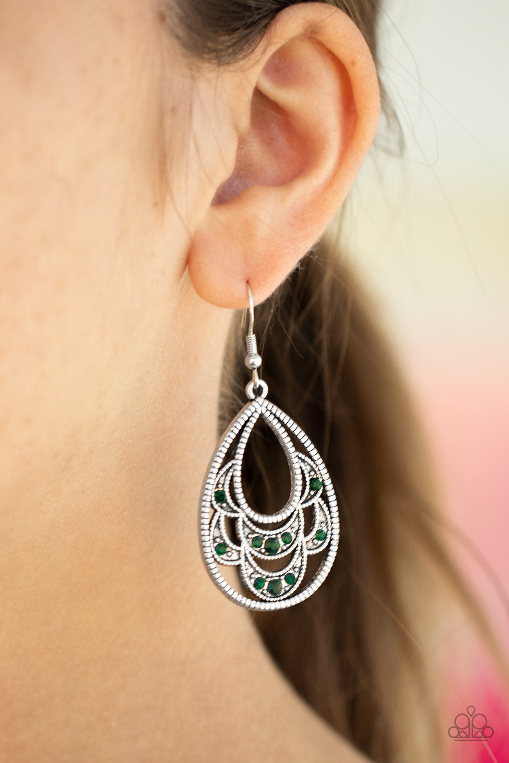 Malibu Macrame - Green Earrings