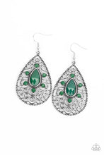 Load image into Gallery viewer, Modern Garden - Green Earrings
