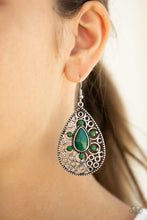 Load image into Gallery viewer, Modern Garden - Green Earrings
