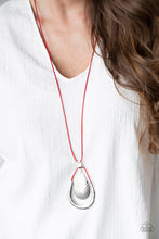 Load image into Gallery viewer, Texture Trekker - Red Necklace - Urban- Paparazzi
