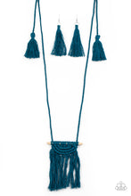 Load image into Gallery viewer, Between You and MACRAME - Blue Necklace - Paparazzi
