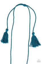 Load image into Gallery viewer, Between You and MACRAME - Blue Necklace - Paparazzi
