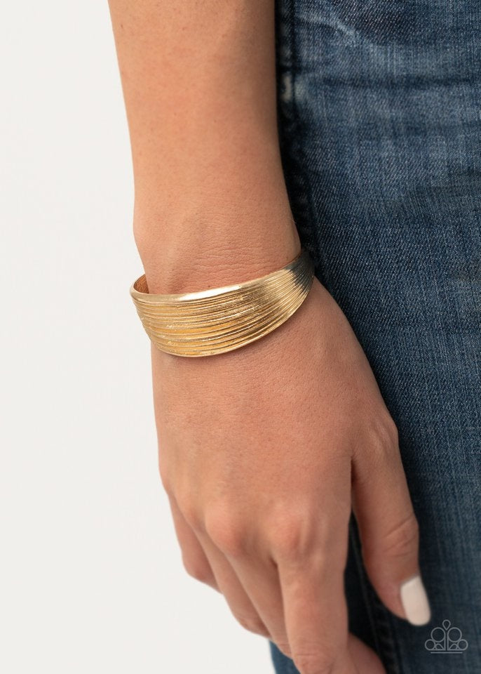 Off the Cuff Couture - Gold Bracelet
