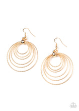 Load image into Gallery viewer, Elliptical Elegance - Gold Earrings
