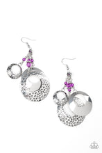 Load image into Gallery viewer, Wanderlust Garden - Purple Earrings - Hoop
