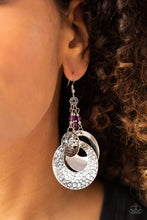 Load image into Gallery viewer, Wanderlust Garden - Purple Earrings - Hoop
