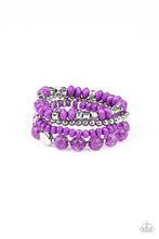 Load image into Gallery viewer, Layered Luster - Purple Bracelet
