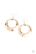 Load image into Gallery viewer, Fiercely Faceted - Gold Earrings - Hoop
