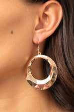 Load image into Gallery viewer, Fiercely Faceted - Gold Earrings - Hoop
