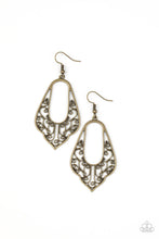 Load image into Gallery viewer, Grapevine Glamour - Brass Earrings
