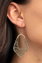 Load image into Gallery viewer, Grapevine Glamour - Brass Earrings
