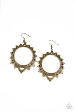 Load image into Gallery viewer, Casually Capricious - Brass Earrings - Hoop

