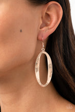Load image into Gallery viewer, OVAL My Head - Rose Gold Earrings - Hoop
