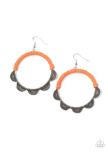 Load image into Gallery viewer, Tambourine Trend - Orange Earrings
