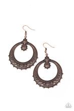 Load image into Gallery viewer, Solar Orbit - Copper Earrings - Hoop
