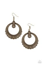 Load image into Gallery viewer, Solar Orbit - Brass Earrings - Hoop
