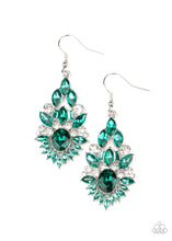 Load image into Gallery viewer, Ice Castle Couture - Green Earrings - Paparazzi
