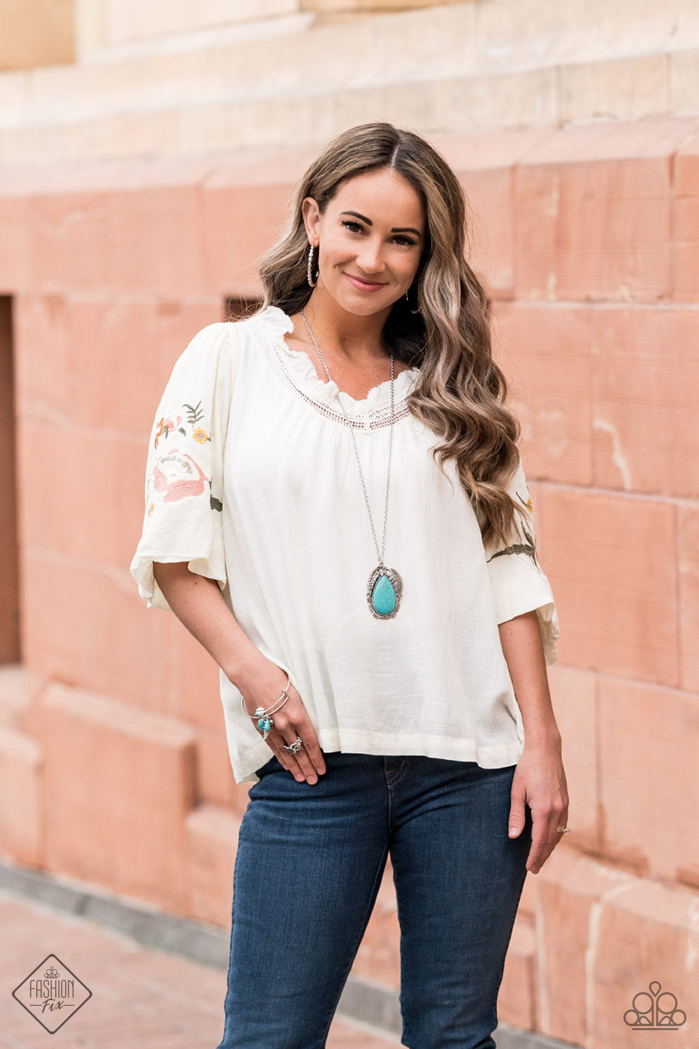 Simply Santa Fe - Tropical Mirage - Blue Necklace Set- Complete Trend Blend - Fashion Fix