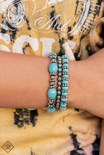 Load image into Gallery viewer, Simply Santa Fe - Luck Of The West - Blue Necklace Set - Complete Trend Blend - Fashion Fix
