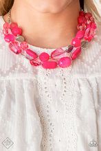 Load image into Gallery viewer, Glimpses of Malibu - Oceanic Opulence - Pink Necklace Set - Complete Trend Blend - Fashion Fix
