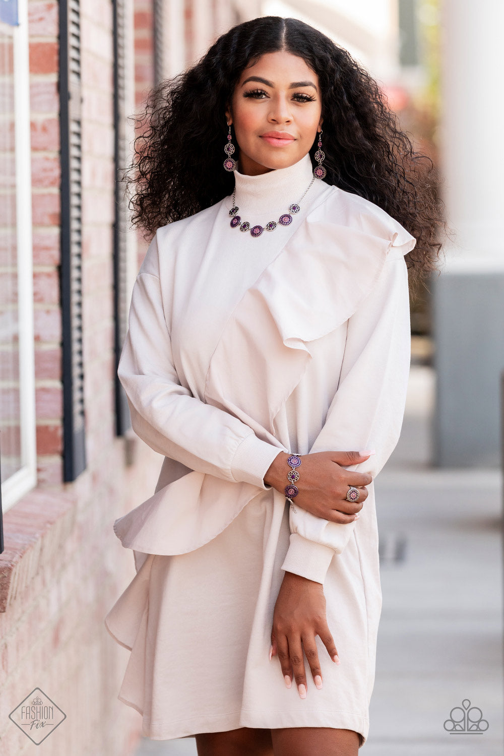 Glimpses of Malibu - Farmers Market Fashionista - Purple Necklace Set - Fashion Fix