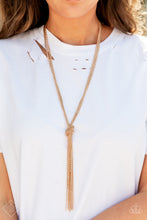 Load image into Gallery viewer, Magnificent Musings - KNOT All There - Gold Necklace Set - Complete Trend Blend - Fashion Fix
