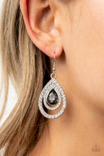 Load image into Gallery viewer, So The Story GLOWS - Silver Earrings - Paparazzi
