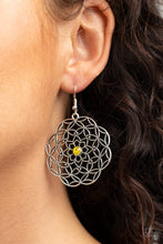 Load image into Gallery viewer, Botanical Bash - Yellow Earrings - Paparazzi
