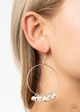 Load image into Gallery viewer, Things Are Looking UPSCALE - White Earrings - Hoop

